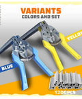 Type M Nail Ring Pliers Kit For DIY Cage Repair With Hog Ring Pliers One Hand Quick Install Includes 1200 Galvanized Nails