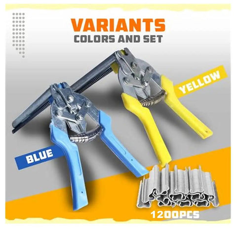 Type M Nail Ring Pliers Kit For DIY Cage Repair With Hog Ring Pliers One Hand Quick Install Includes 1200 Galvanized Nails