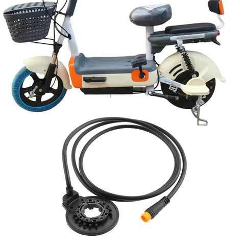 Left Side E Bike Pedal Assist Sensor Replacement With 3 Pin Waterproof Plug PAS Sensor F12L 12 Magnets Dual Hall Sensor For E Bike Conversion And Upgrades