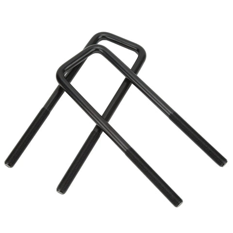 Heavy Duty Square U Bolts Kit For Rear Axle Leaf Springs 10 Inch Steel U Bolts With Nuts And Gaskets Replacement Suspension Repair For 1500 Trucks Built Tough For Quick Bolt On Install And Long Lasting Performance black steel square U-bolts