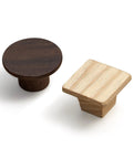 12 Pack Round Wooden Cabinet Door Handles Single Hole Knobs Minimalist Chinese Style Drawer Pulls