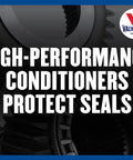 Full Synthetic ATF Automatic Transmission Fluid For Multi Vehicle Use 1 Gallon With Anti Shudder Protection text overlay on gear