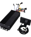 Electric Bike Controller Kit with 3 Mode Sine Wave Brushless Motor Control Panel for LCD Display, weatherproof cables.