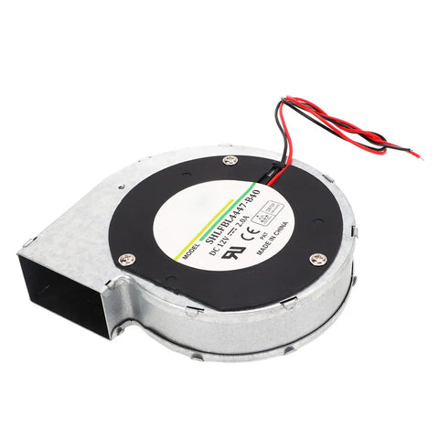 Beefy 12V Brushless Blower Fan Delivers 62.49 CFM At 5500 RPM With Dual Ball Bearings for routers and cabinets