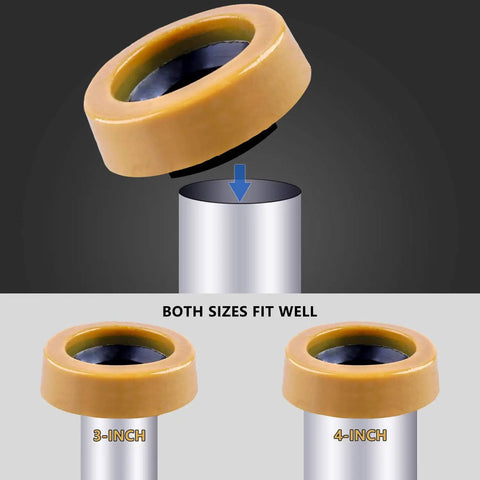 Extra Thick Toilet Wax Ring Kit With Flange And Bolts For Floor Outlet Toilets New Install Or Reseat Fits Three Inch Or Four Inch Waste Lines