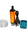 Handy Cordless Oil Transfer Pump With Battery Powered Design For Easy Liquid Flow Control, 2.8 Meter hose included.
