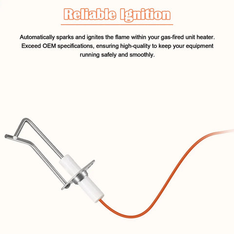 2 Pack Heavy Hitter 62 24164 01 Direct Spark Ignitor For Rheem Ruud Pse R36 Furnace With 35 Inch Lead Wire Solid Flame Sensor Spark Electrode Easy Peasy Replacement