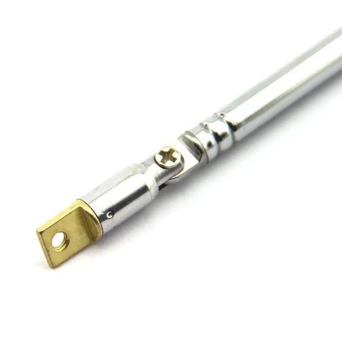 End segment of Universal AM FM Radio Antenna Pair Four Section Telescopic Stainless Steel Replacement Aerial For Radio TV And Car Antennas