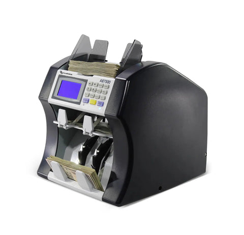 Multi Currency Bill Counter With Dual Pocket Sorter For USD And EUR Counts Mixed Denominations Money Counter Machine 5-point detection