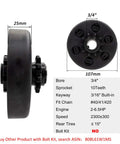 Heavy Duty Centrifugal Clutch For Go Karts And Mini Bikes, Three-Quarter Inch Bore, Ten-Tooth, Chain Size 40 41 420 Compatibility diagram