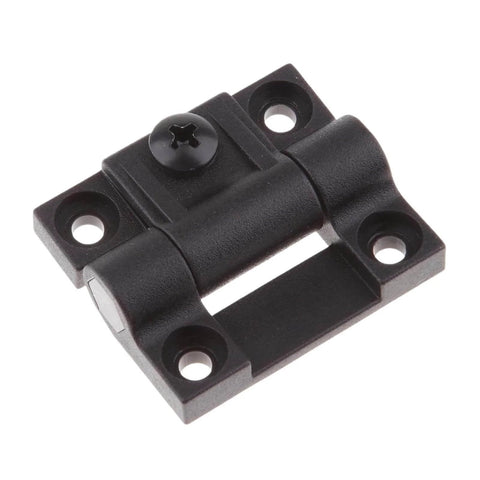 Ball Bearing Door Hinges Heavy Duty Black Adjustable Torque Position Control Hinges With Stainless Steel Build And 4 Hole Mounts Quiet Close For Modern Doors Weatherproof Rust Resistant Ideal For Home And Commercial Use, shown side view