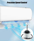 Replacement DC Brushless AC Motor For Midea Inverter Indoor Unit, 310V 58W 1350R/Min CCW with airflow illustration