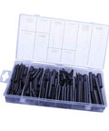 Roll Pin Assortment Kit With 19 Sizes In A Built Tough Metal Storage Box, split pins in open case
