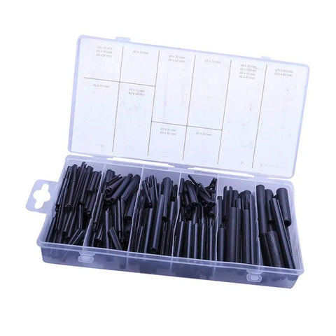 Roll Pin Assortment Kit With 19 Sizes In A Built Tough Metal Storage Box, Industrial Grade Split Pins for automotive and repairs