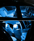 Car interior illuminated by Lit Ice Blue 12V 194 W5W LED Bulb Replacement Kit, 12 Pack, 0.8W Each, 80 Lumens, 5 SMD 5050