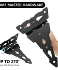 8 Inch Heavy Duty Decorative T Hinge For Sheds Gates And Barn Doors With Included Screws Black Finish 4 Pack in hand