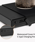 Coffee Scale Basic 2.0 With Water Flow Rate, Timer, And Easy Unit Switcher, Pro Grade Digital Kitchen Scale USB C port and cover