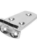 316 Stainless Steel Door Hinge With Five Holes 76 By 38mm Mirror Polished Finish For Indoor And Outdoor Use Universal Cabinet And Window Accessory