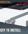 48 Inch Heavy Duty Aluminum Miter T Track And T Slot Bar Kit For Shop Essential Fixtures installed on a work surface.