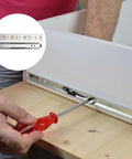 Installing drawer slides 10 inch three section track rails side mount silver set of 2 for cabinets and closets.