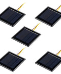 Five 2V 100mA Portable Solar Droplet Board for outdoor camping and toy chargers, durable and weatherproof design