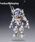 3D Space Rabbit Metal Puzzle Kit For Adults With Lights, astronaut mechanical model DIY ornament, assembled view