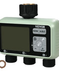 Three Zone Hose Water Timer With Independent Outlets And LCD Display Rain Delay And Manual Mode 360 Degree Brass Inlet Metal Filter