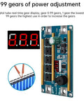 Digital display of 12V 18650 Lithium Battery Storage Spot Welding Machine Portable Soldering Gear for PCB Projects with 99 power levels