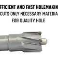 Drill America carbide-tipped annular cutter, 5/8 in diameter by 1 in length, CTC Series