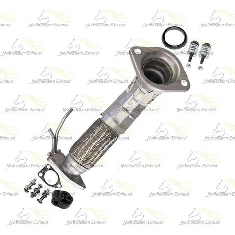 Direct-Fit Exhaust Front Pipe With Flex for Acura TSX 2009-2014 2.4L Stainless Steel 409 Grade Includes Gaskets