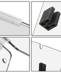 Close-up of Clear Polycarbonate Folding Windshield for Golf Cart Replacement Part G14 G16 G19 Anti UV Impact Resistant edges