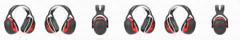 Overhead Hearing Protection Ear Muffs With 28 Decibels NRR For Construction Manufacturing Auto Shop Woodworking Mining And More