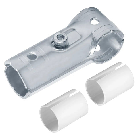 Heavy Duty 20 Sets Tee Pipe Clamp Connectors for 3/4 Inch EMT Conduit with PE Shim Adapters, Carbon Steel, Silver