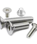 Flat Head Socket Cap Screws Set DIN7991 M1.6x3mm 304 Stainless Steel Machine Screws Allen Hex Drive Countersunk