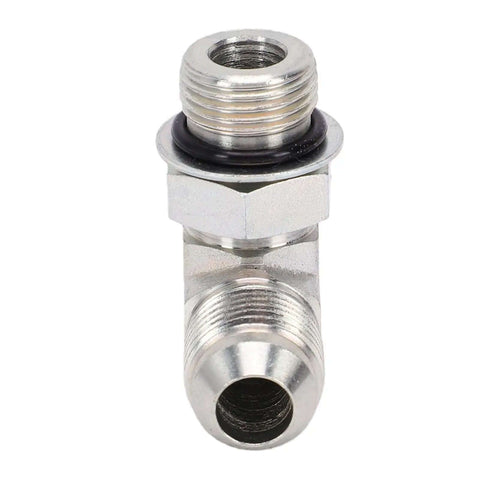 Solid Pro One Quarter Inch Hydraulic Adapter Fitting 90 Degree Elbow 37 Flare Male Thread To SAE ORB Male Interface High Pressure Connector J514 Fitment For Auto Rigs Heavy Duty Build Leak Proof Seal Works Great At Shops Gear Up Fast, metal elbow fitting