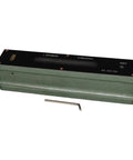 Machinist For Spirit Level, 0.02mm Steel Level For Machine Tool Alignment with a green steel body and bubble indicator.