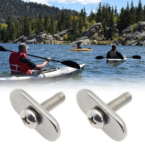 Heavy Duty Stainless Steel Kayak Rail Screws And Nuts Kit For Kayaks Boats And Canoes Replacement Track Hardware M6 Threads