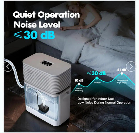 Quiet compact design with dehumidifier, Automatic Tiny Sump Pump With Level Sensor Voltage Range 100 To 240V Lift 8.2 Ft 87 GPH