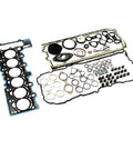 Heavy Duty Cylinder Head Gasket Drop In Replacement For N52B25 Motor 323xi Z4 X3 Vehicles showing full kit parts laid out.