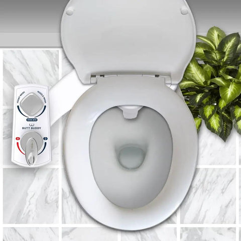 Fresh Water Bidet Toilet Seat Attachment With Dual Nozzles No More Wiping Easy Install Non Electric Adjustable Pressure