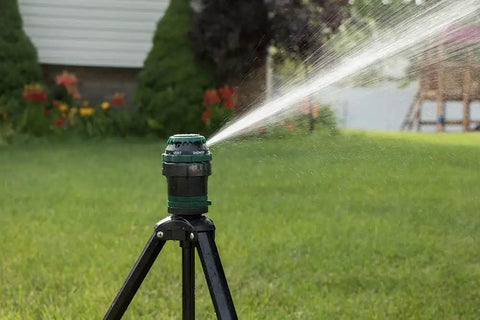 Tool Free Setup Ready Gear Drive Yard Sprinkler On Tripod For Green Lawns 80 Foot Spray Radius Covers Up To 5026 Sq Ft Adjustable Spray Settings Out Of The Box Use For Easy Outdoor Watering