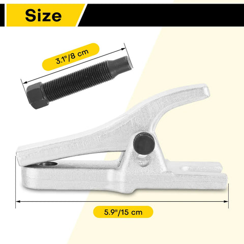 Size dimensions of Heavy Duty Ball Joint Separator Tool For Quickly Pulling Arms Tie Rods And Ball Joints With Adjustable Opening