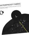 Close-up of Rock Solid Marching Cymbal Bag With Sickly Padded Cushioning showing waterproof fabric and thick padding.