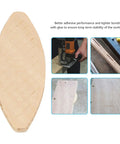 Close-up of a single biscuit from 100 Piece Pro Grade Wood Joining Biscuits Set For DIY Woodworking Projects And Cabinet Making