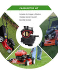 Lawn Mower Carburetor Replacement For 550EX And 625EX 140cc Briggs And Stratton Engines Compatible With Toro 550EX Husqvarna LC 121P And Troy-Bilt TB110 TB200 carburetor kit