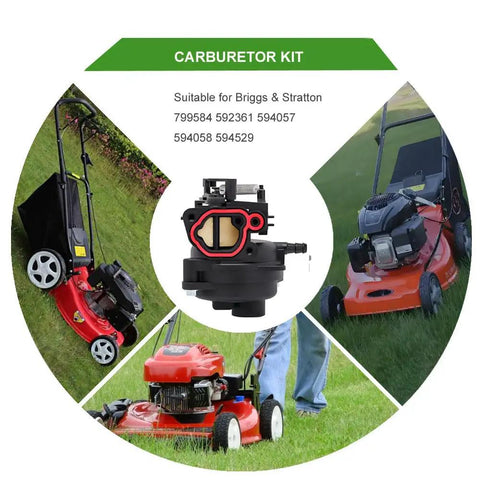 Lawn Mower Carburetor Replacement For 550EX And 625EX 140cc Briggs And Stratton Engines Compatible With Toro 550EX Husqvarna LC 121P And Troy-Bilt TB110 TB200 carburetor kit