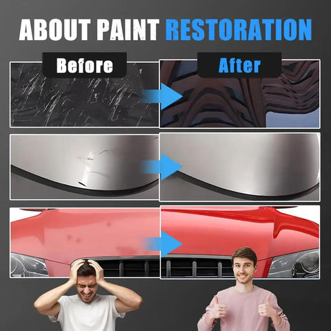 2025 Upgrade Car Scratch Repair Paste For Deep Scratches With Wide Sponge, Rapid Easy Application, before and after results