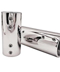 Stainless Steel 316 Straight Pipe Fitting Connectors For 32mm One And Quarter Inch Tubing Boat Hardware 2 Pack Easy Install No Fuss Tube Coupling