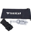 Heavy Duty Kayak Fishing Storage Crate With Double Rod Holder Accessory Pouch Anchor Kit Utility Leashes For Hella Solid Paddle Craft Organization And Fishin Ready Angler Setup, grapnel anchor and rope in carrying bag.