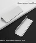 Grab These 10 Pack 3 Inch Finger Pulls For A Major Home Upgrade Featuring Smooth Brushed Nickel Finish And Rust Resistant Aluminum Build That Keeps Your Cabinets Slick.